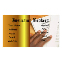 Insurance agent business card template