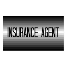 Insurance Agent Silver to Black Business Card