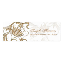 Interior designer spa salon floral elegance business card template