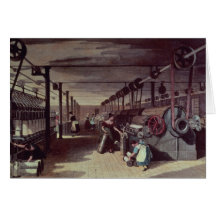 Interior of a mill greeting cards