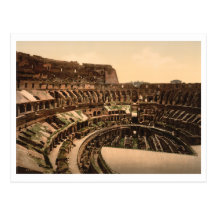Interior of the Colosseum, Rome, Italy Postcard