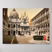 Interior of the Doges' Palace, with the Giant's St Print