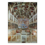 Interior view of the Sistine Chapel Greeting Cards