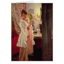 Interior with the Artist's Wife, 1889 Card