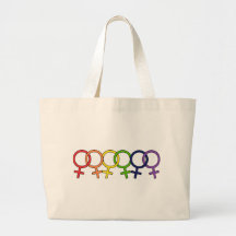 Interlocked Female Rainbow Bags