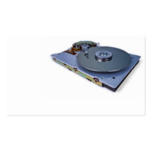 Internals of a hard disc drive business cards