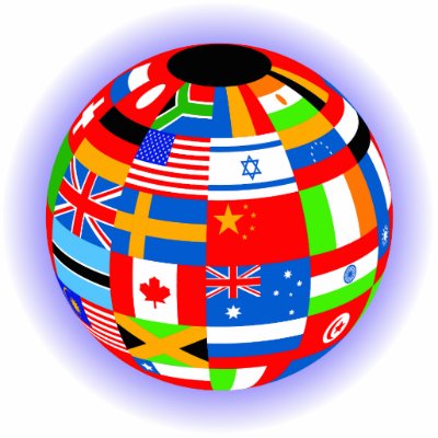 international flags globe earth photo cut outs by doonidesigns