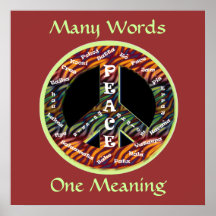 International Peace Sign Poster