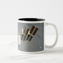 International Space Station backdropped Coffee Mug