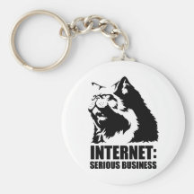 Internet: Serious Business (lolcat funny tshirt) Key Chains