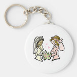 Interracial Lesbian Lovers Key Chain