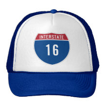 Interstate 16 trucker hat