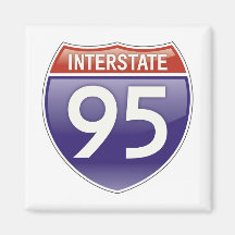 Interstate 95 fridge magnets