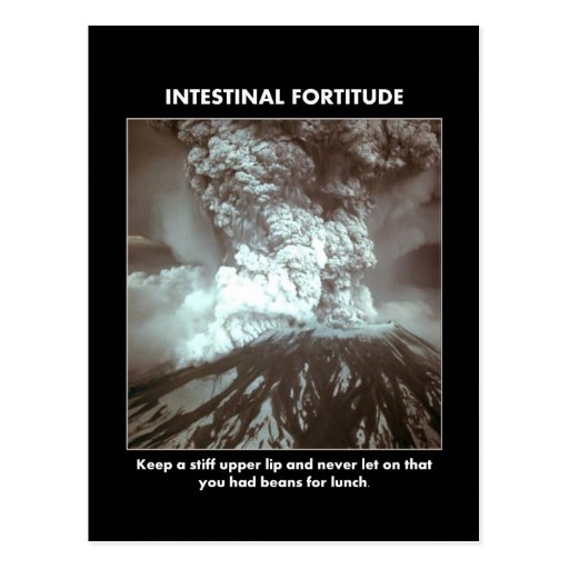 intestinal-fortitude-keep-a-stiff-upper-lip postcard