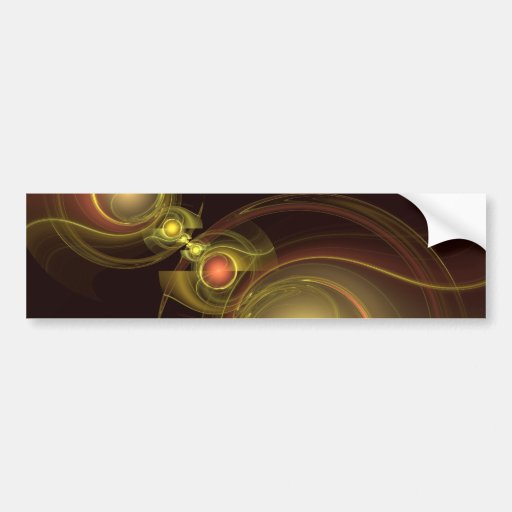 Intimate Connection Abstract Art Bumper Sticker