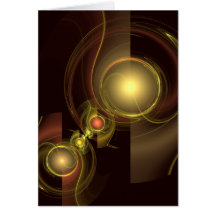 Intimate Connection Abstract Art Note Card