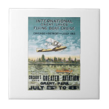Int'l Great Lakes Flying Boat Cruise Ceramic Tiles