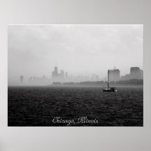 Into the Fog, Chicago, Illinois Print