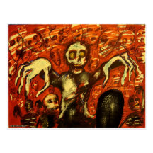 Invaders From The Grave Postcard