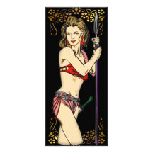 Invasion Of Amazon Women Custom Rack Card