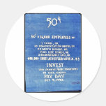 Invest Odd Change From Envelopes In War Stamps Pay Round Sticker