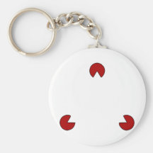Invisible Triangle Optical Illusion Key Chain