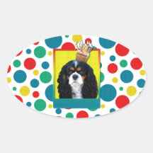 Invitation Cupcake - Cavalier - TriColor Sticker