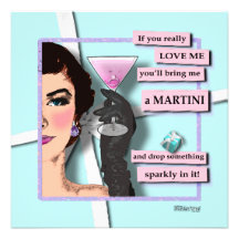 Invitation - Diamonds & Martinis