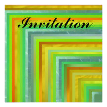 Invitation - Lime and Yellow - Multipurpose