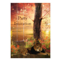Invitation Lion At The Swing