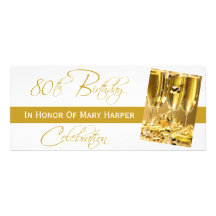 Invitation to a 80th Birthday Party Celebration