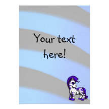 Invitation - Zoe Zebra