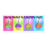 Invitations - Pop Art Birthday Cupcakes