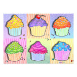 Invitations - Pop Art Cupcakes