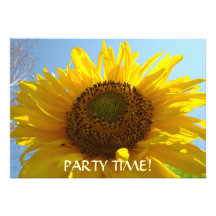 INVITATIONS SUNFLOWERS Party Time! Parties Invites