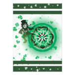 Invitations template - customisable shamrocks