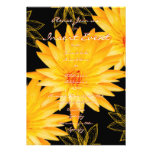 Invitations template - customisable yellow lillies