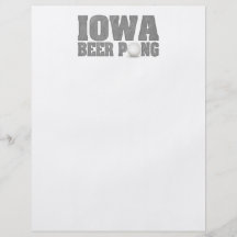 Iowa Beer Pong Flyer Design