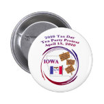 Iowa Tax Day Tea Party Protest Button