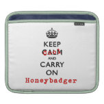 iPad Keep Cool and Carry On Honeybadger iPad Sleeve