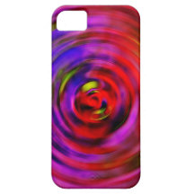 iPhone 5 Barely There Case Hot Pink Spiral