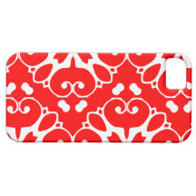 iPhone 5 white and red pattern case iPhone 5 Case