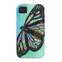 Iphone case with butterfly art by Jann Ellis Thoma Vibe iPhone 4 Case