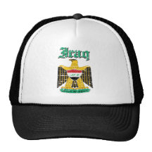 Iraq coat of arms designs trucker hats