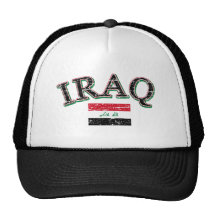 Iraq football design hats