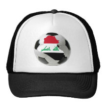 Iraq football soccer trucker hats