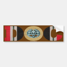 Iraq Ribbon Doc - CMB Bumper Stickers