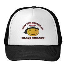 Iraq smiley flag designs mesh hats