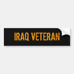 IRAQ VETERAN BUMPER STICKERS
