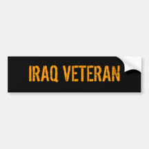 IRAQ VETERAN BUMPER STICKERS